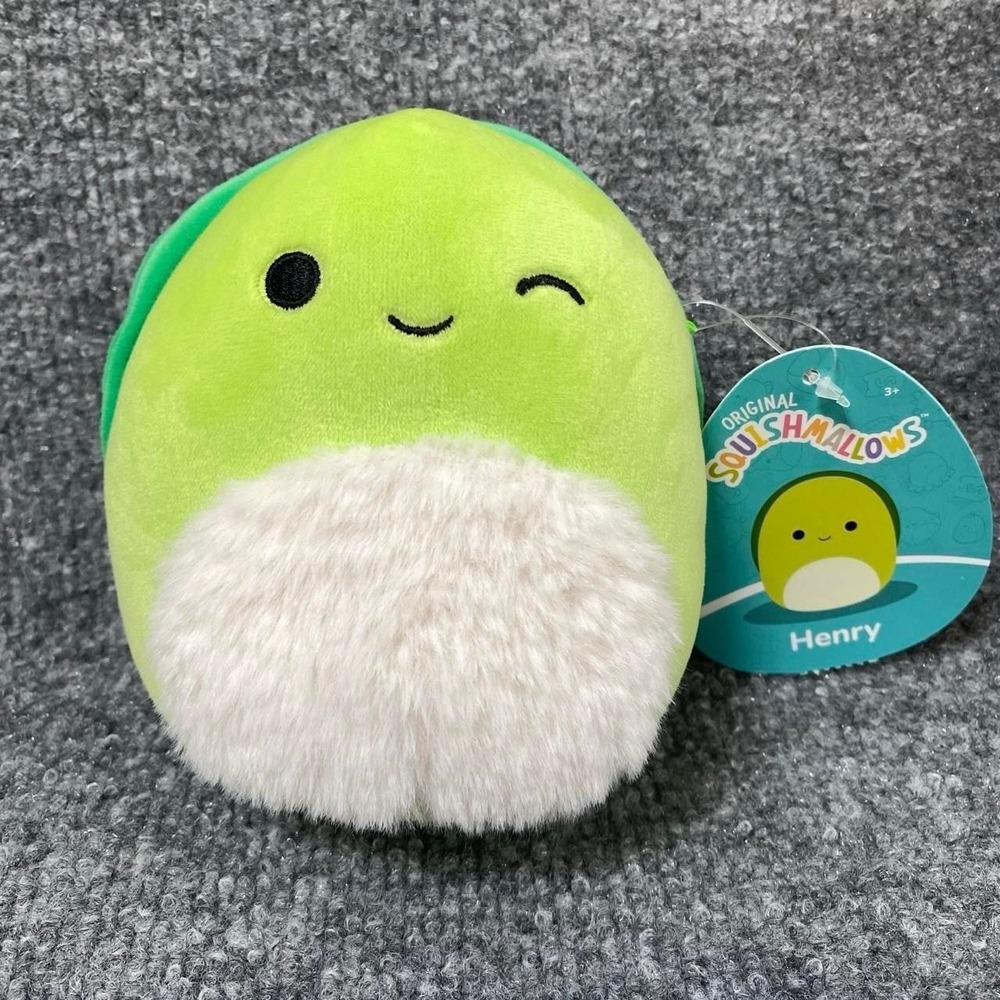 SQUISHMALLOWS HENRY GREEN TURTLE 5" STUFFED ANIMAL TOY